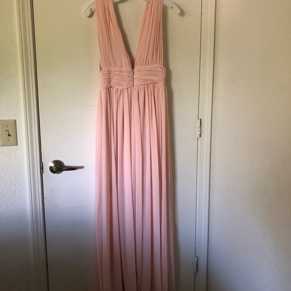 white christmas dresses Ever-Pretty Pleated Chiffon Ruffles Sleeve V-Neck Midi Semi Formal Dress Occasion Dress main image 0